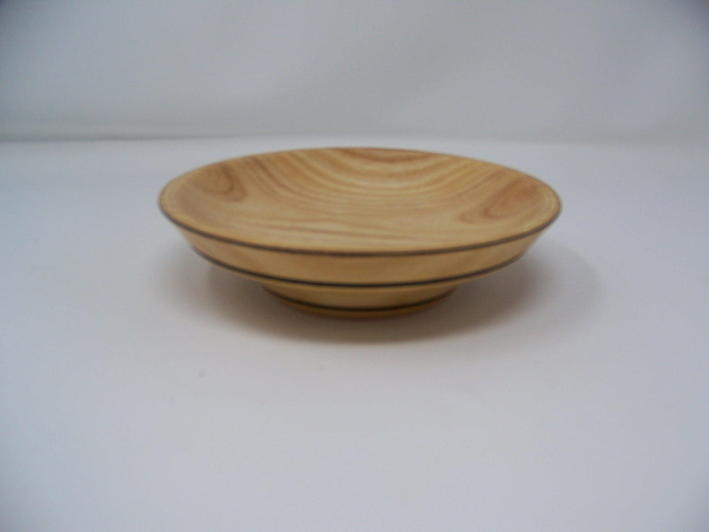 Ash Bowl - lathe turned - detailing around bowl