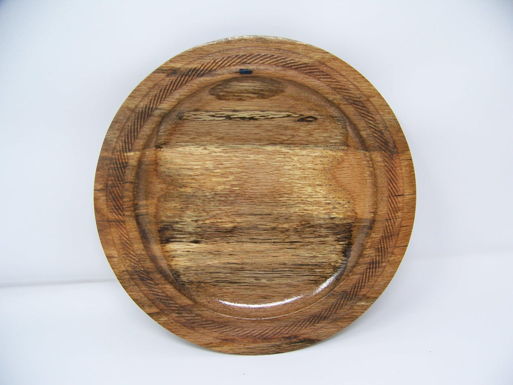 Oak Plate - lathe turned - food safe