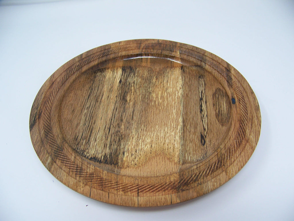 Oak Plate - lathe turned - food safe