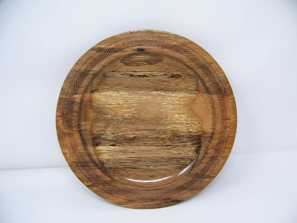 Oak Plate - lathe turned - food safe
