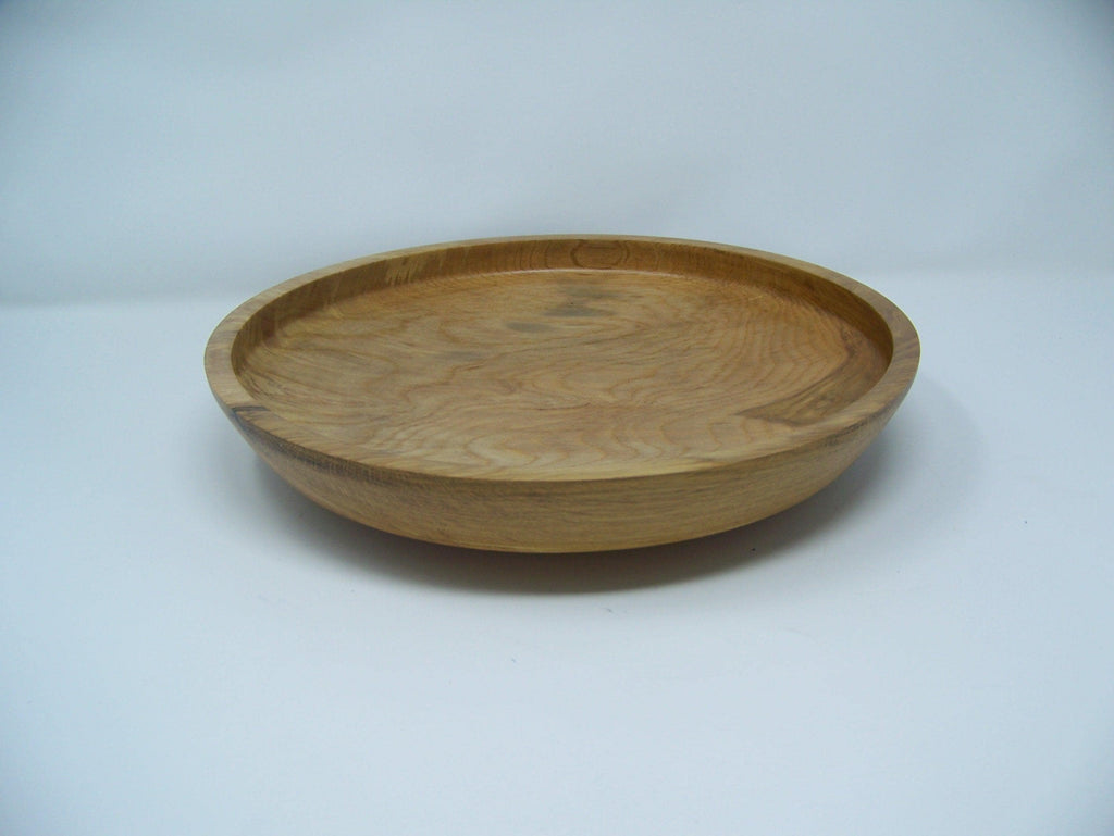 Oak serving platter - lathe turned - food safe