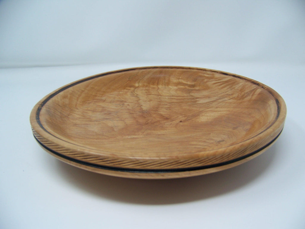Maple Decorative Platter/bowl - lathe turned/with detailing