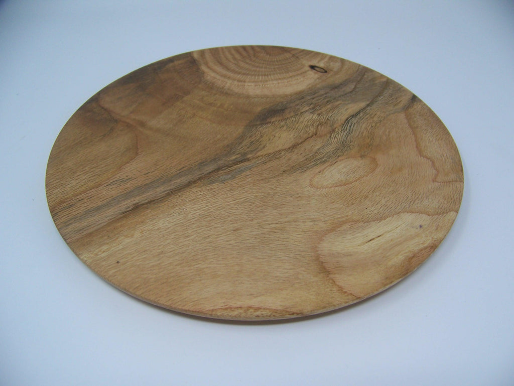 Oak Plate - serving platter - cake plate - lathe turned