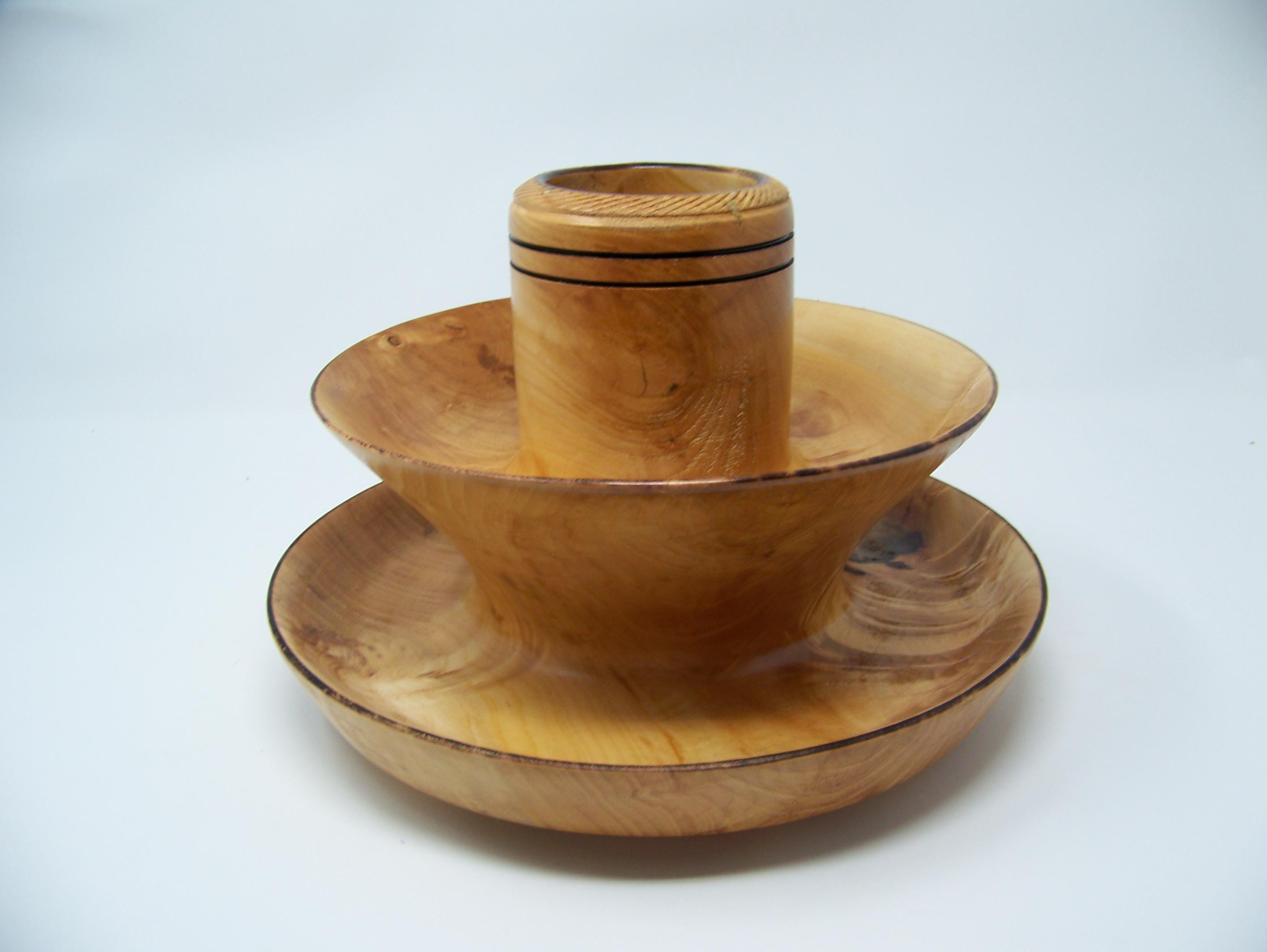 Willow Desk Top Organizer - 3 Tier - Lathe Turned