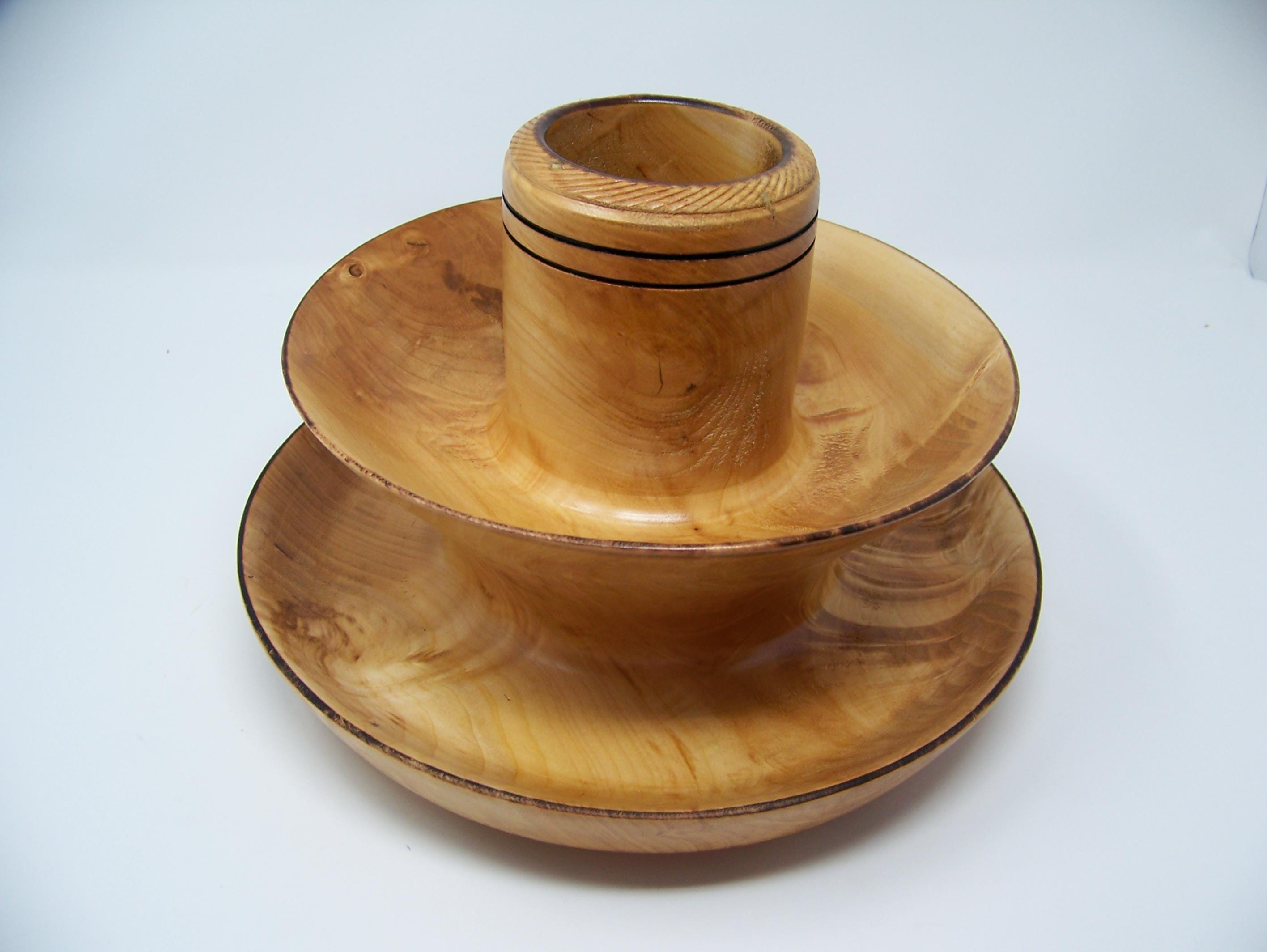Willow Desk Top Organizer - 3 Tier - Lathe Turned