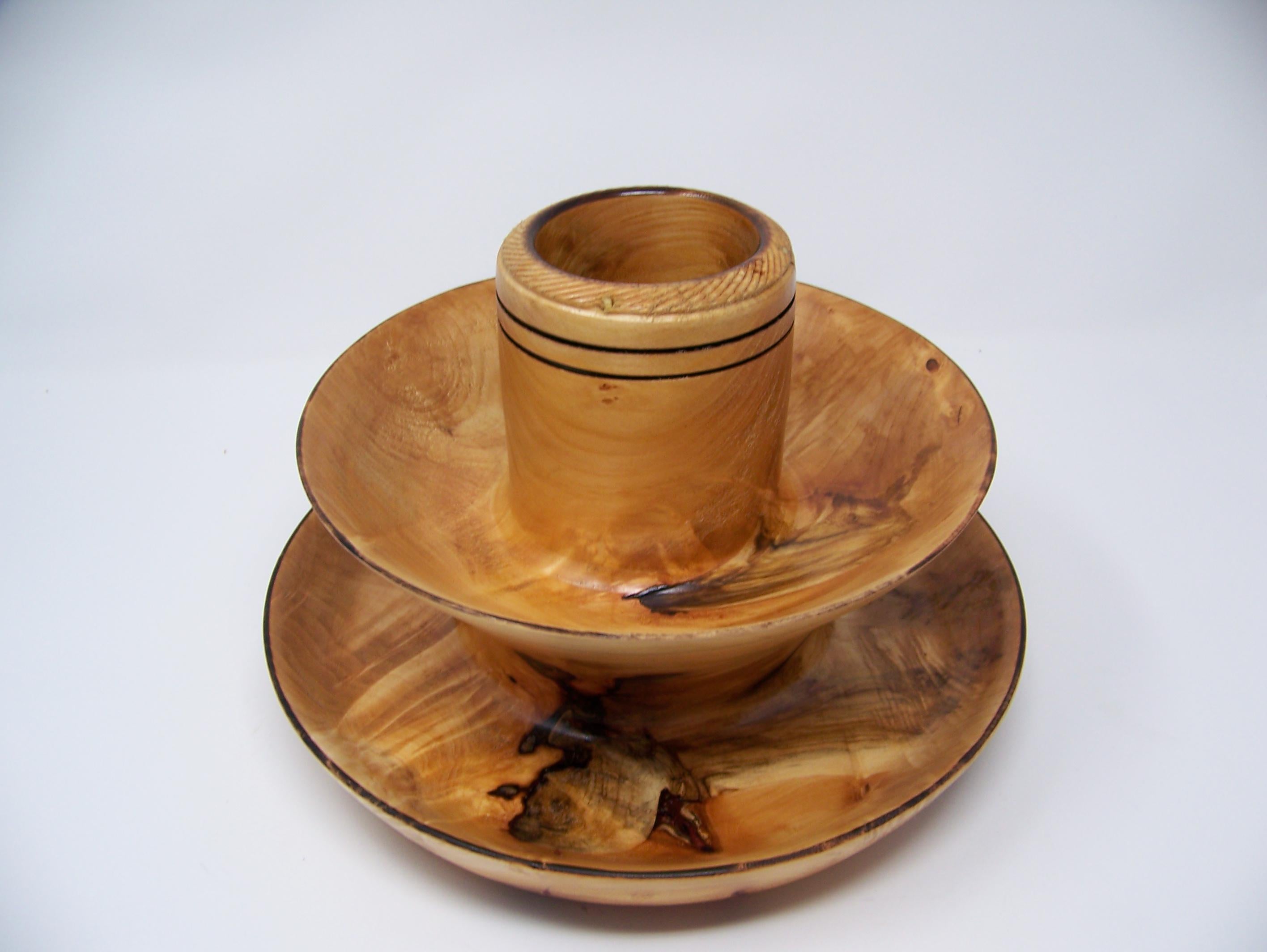 Willow Desk Top Organizer - 3 Tier - Lathe Turned