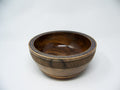 Black walnut Bowl with detailing  & double rows of epoxy glitter around rim.