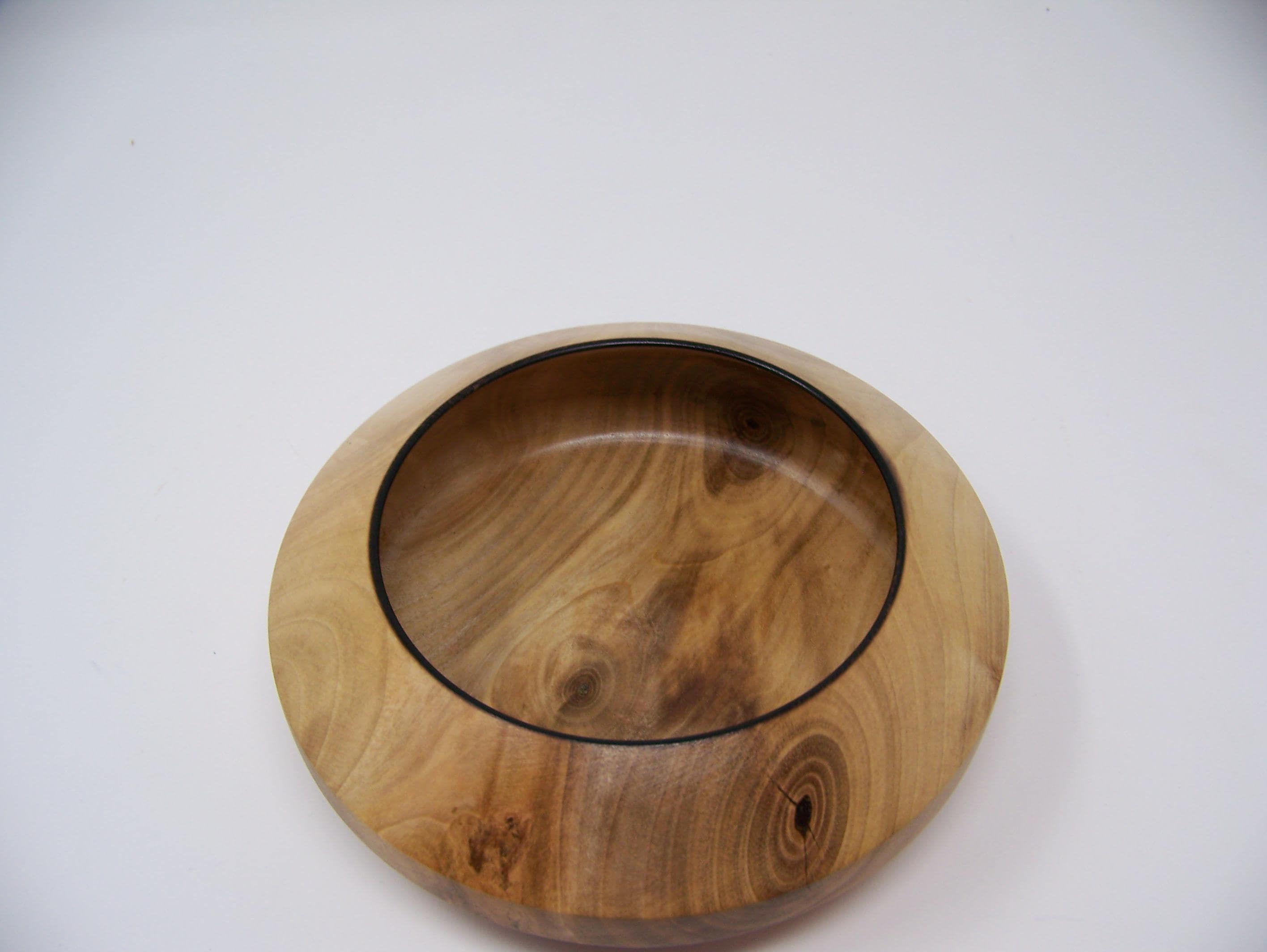 Locust bowl - beautiful design - wood grain -