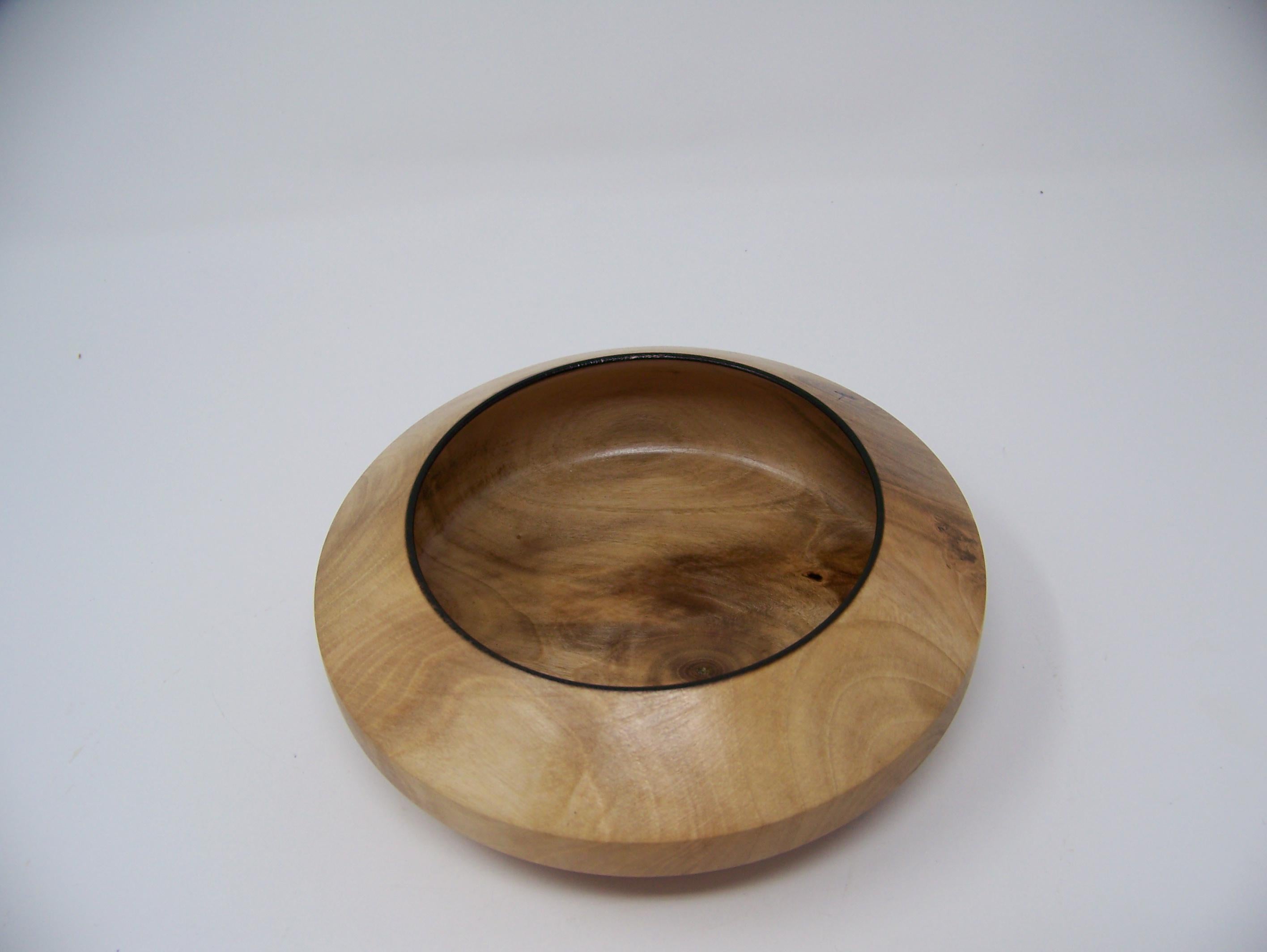 Locust bowl - beautiful design - wood grain -