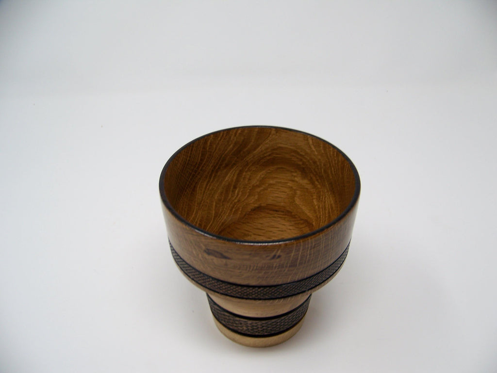 Oak - Chalice - Vase - Lathe turned - detailing
