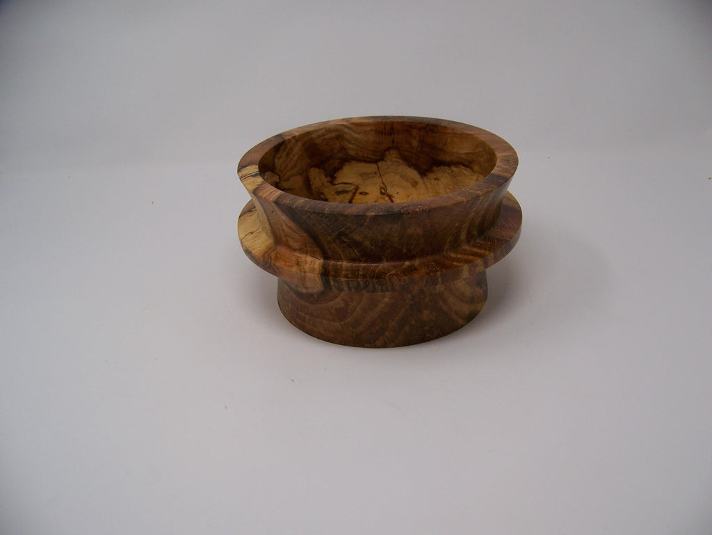 Spalted Oak bowl in a unique design - lathe turned