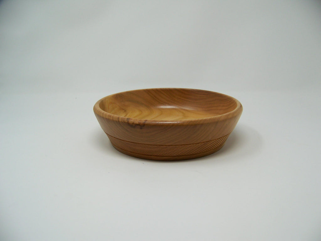 Cherry Bowl with detailing - Lathe Turned