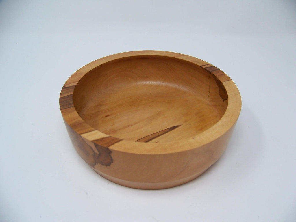 Apple Wood Bowl - unique wood grain -