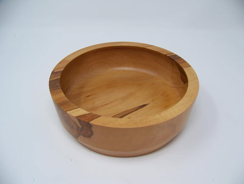 Apple Wood Bowl - unique wood grain -