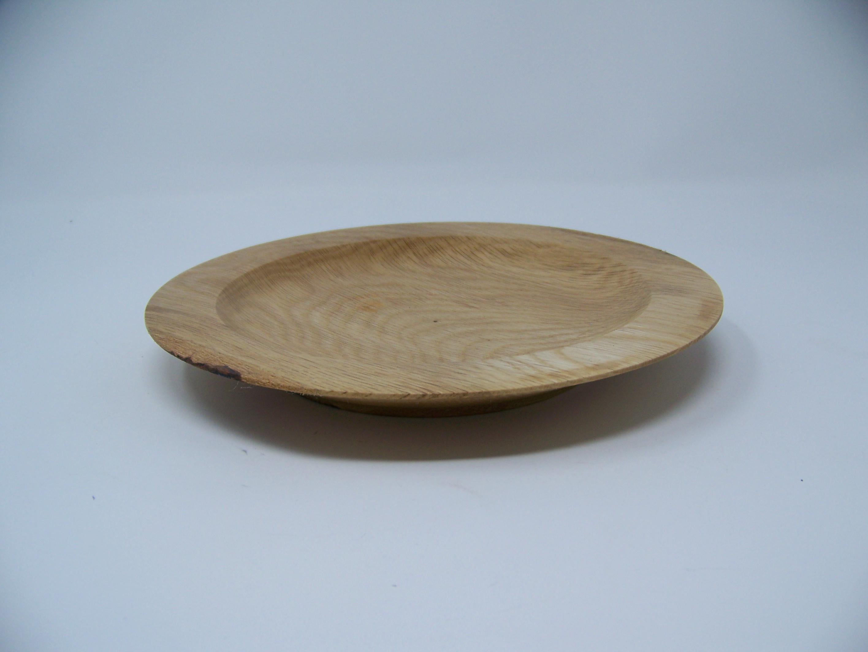 Oak Plate (small) - lathe turned