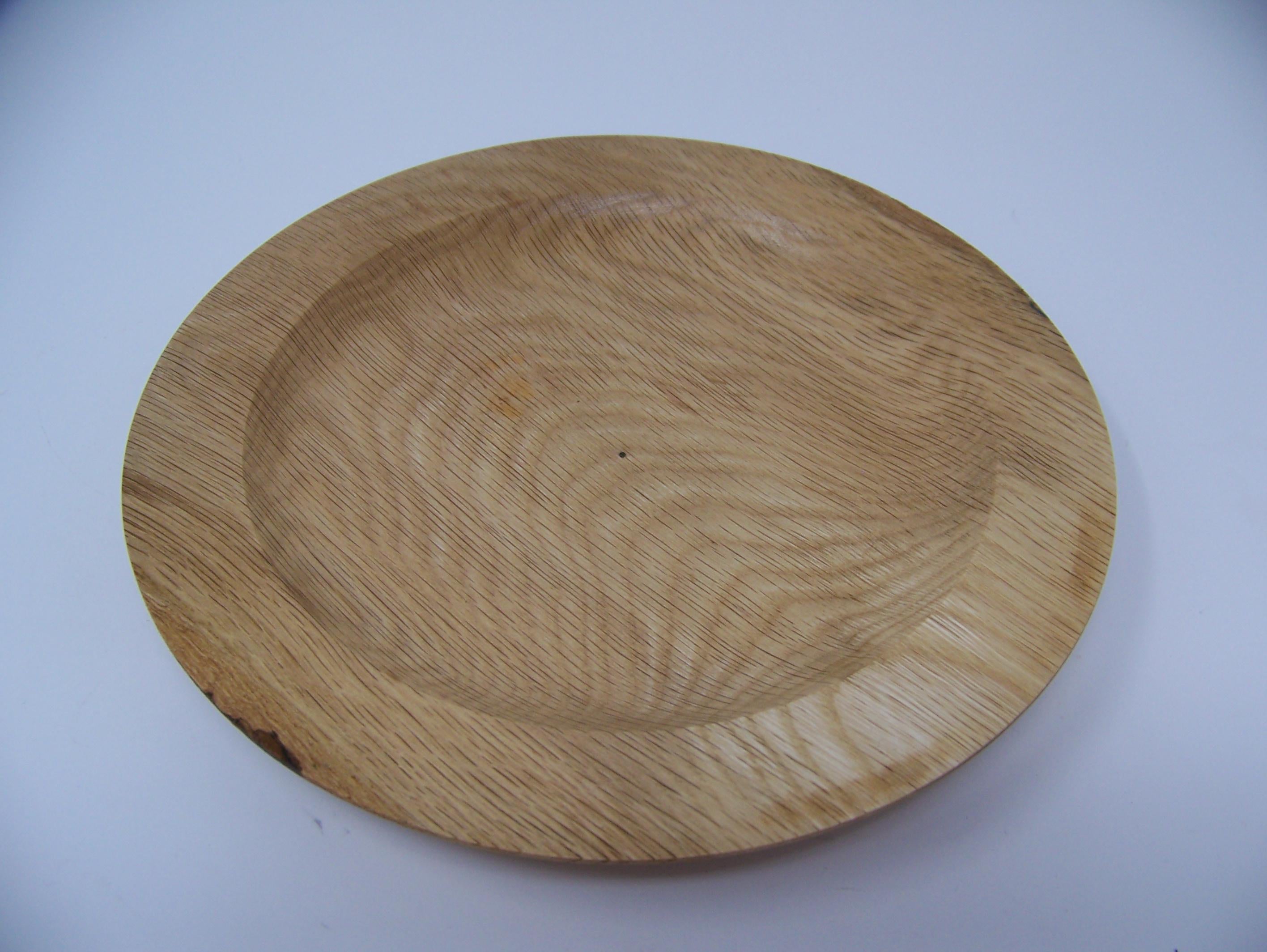 Oak Plate (small) - lathe turned
