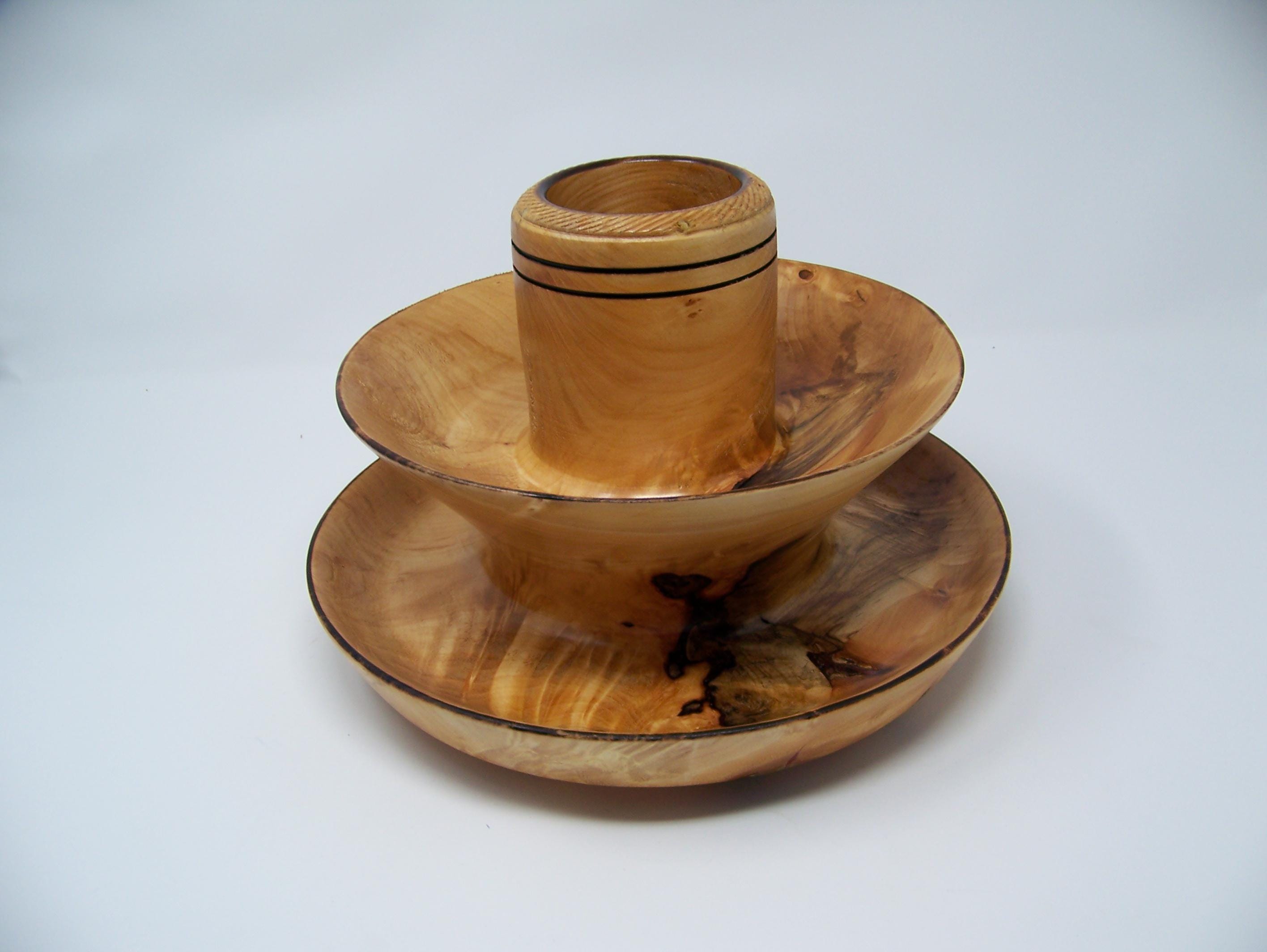 Willow Desk Top Organizer - 3 Tier - Lathe Turned