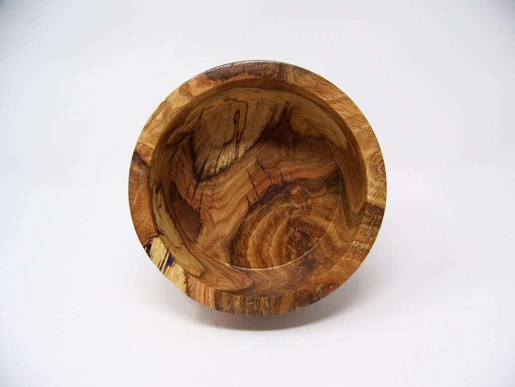 Spalted Oak bowl in a unique design - lathe turned