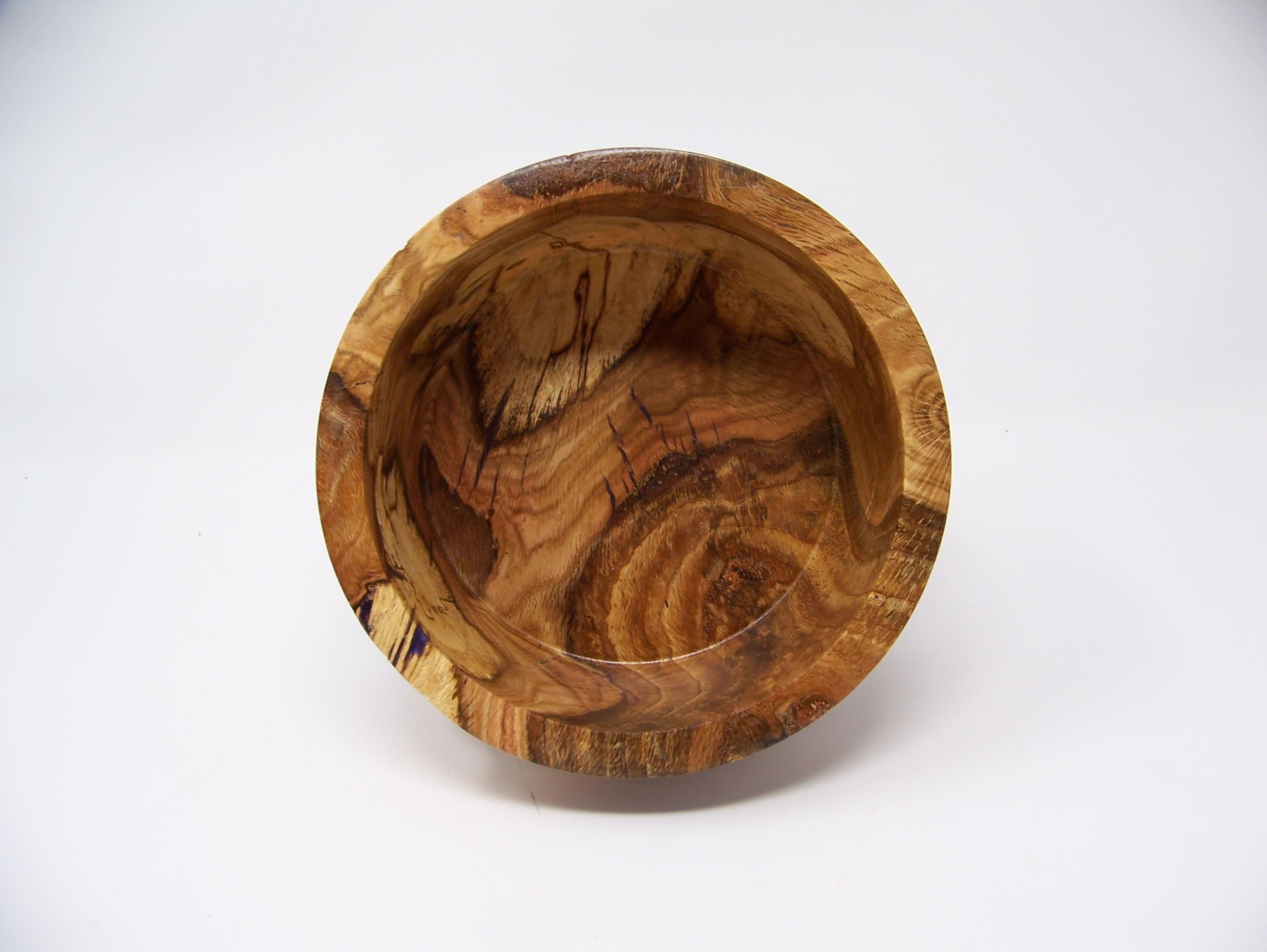 Spalted Oak bowl in a unique design - lathe turned