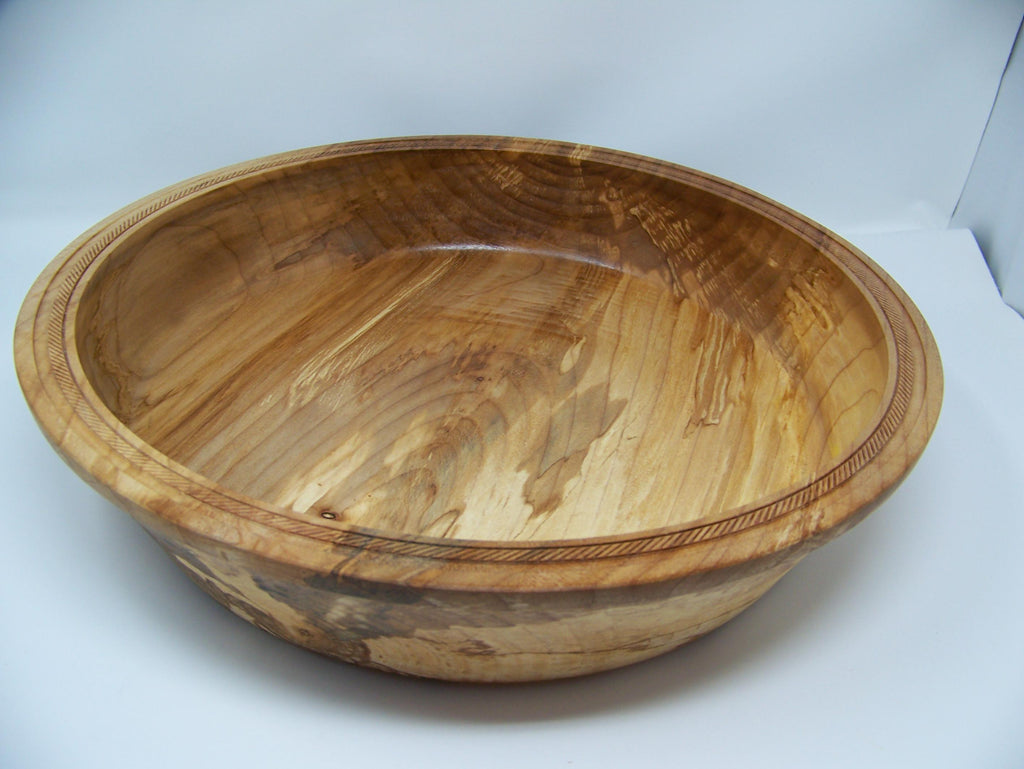 Spalted Maple Large Bowl with details
