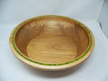Maple - Large Serving Bowl - Inlayed with green glitter epoxy.