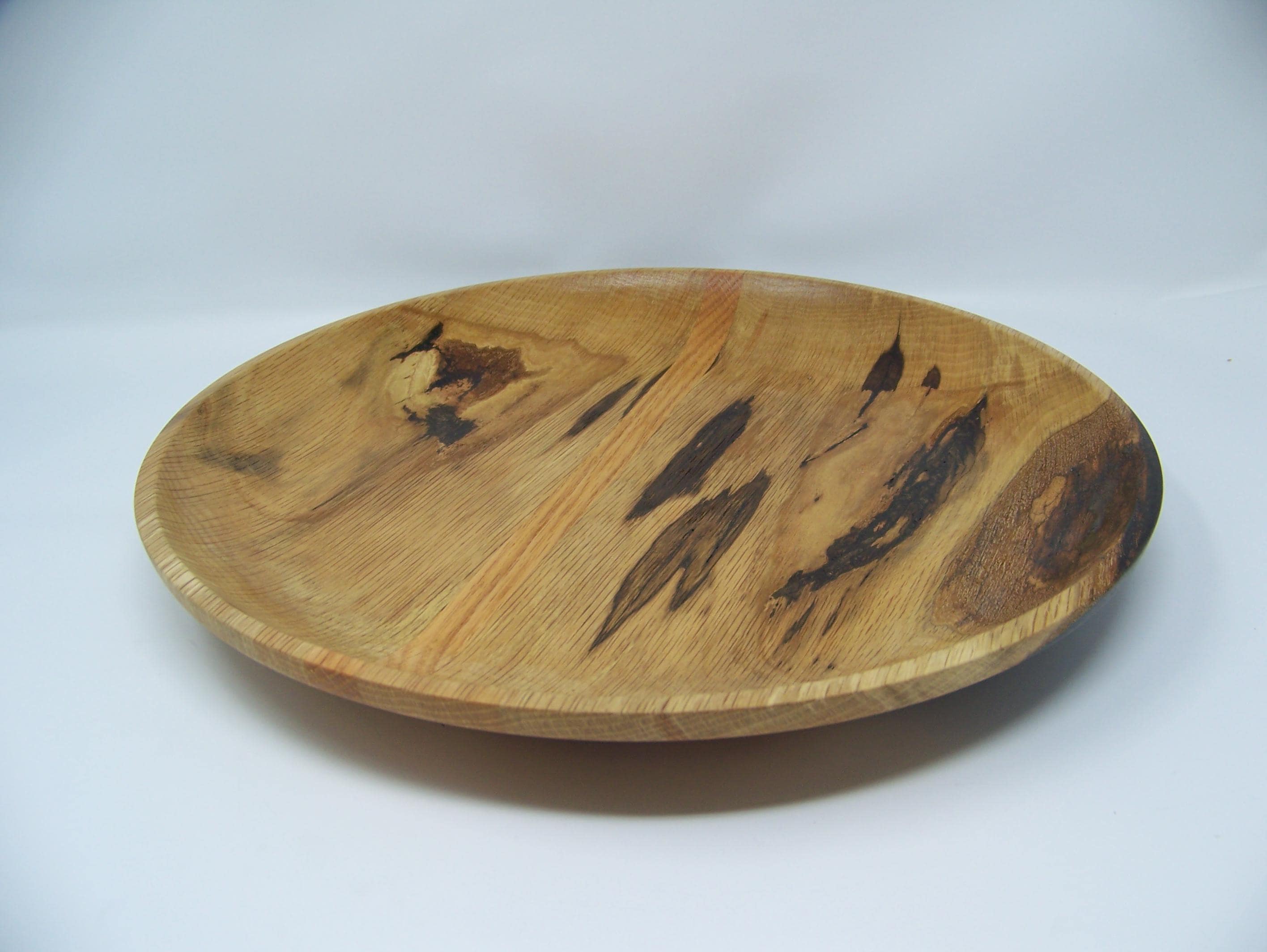 Oak - Platter - Serving Dish with brown epoxy inlay.