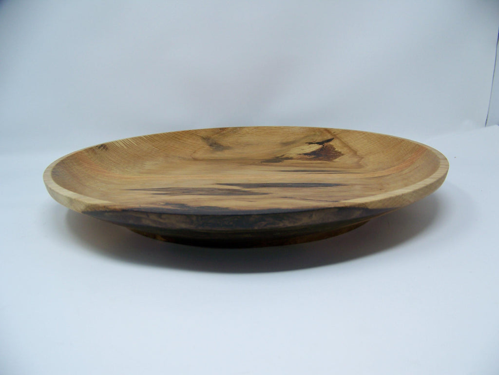 Oak - Platter - Serving Dish with brown epoxy inlay.