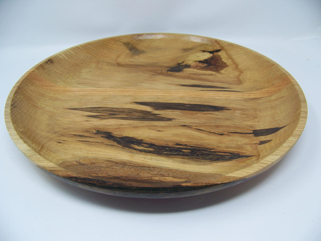 Oak - Platter - Serving Dish with brown epoxy inlay.