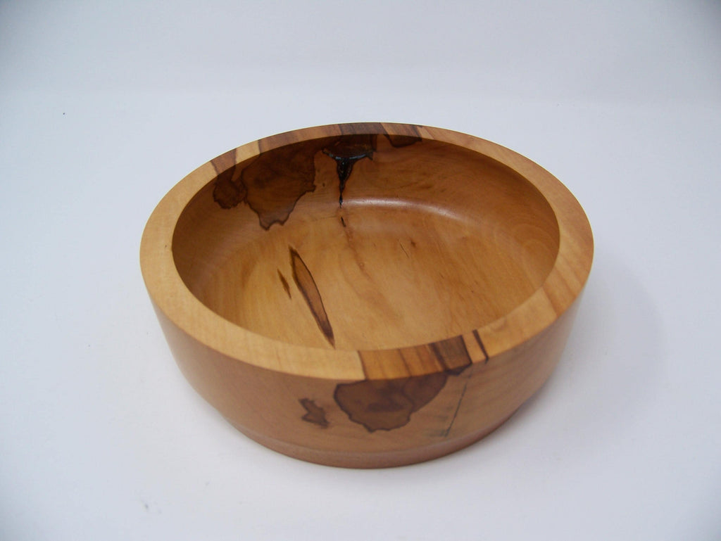 Apple Wood Bowl - unique wood grain -