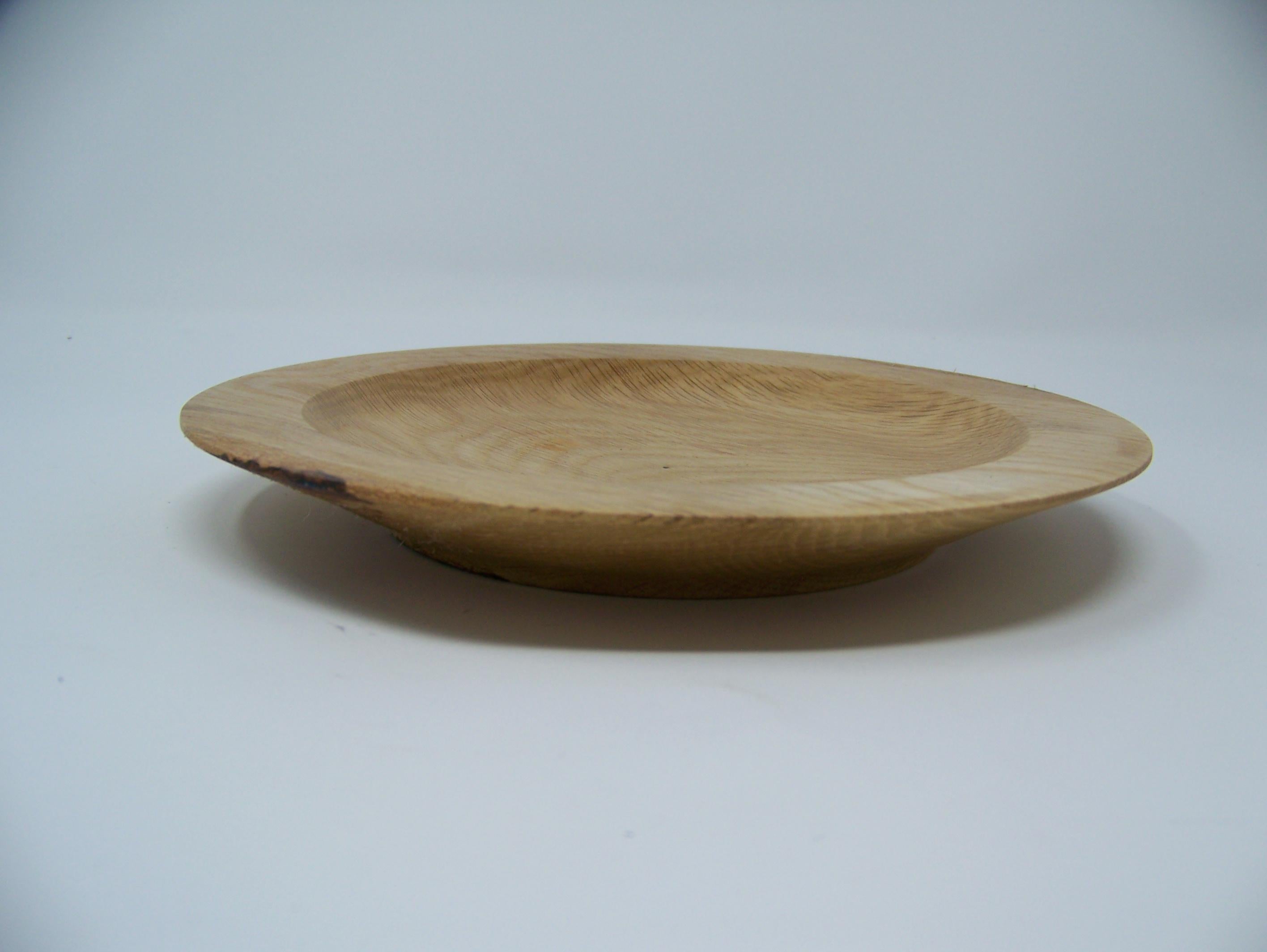 Oak Plate (small) - lathe turned